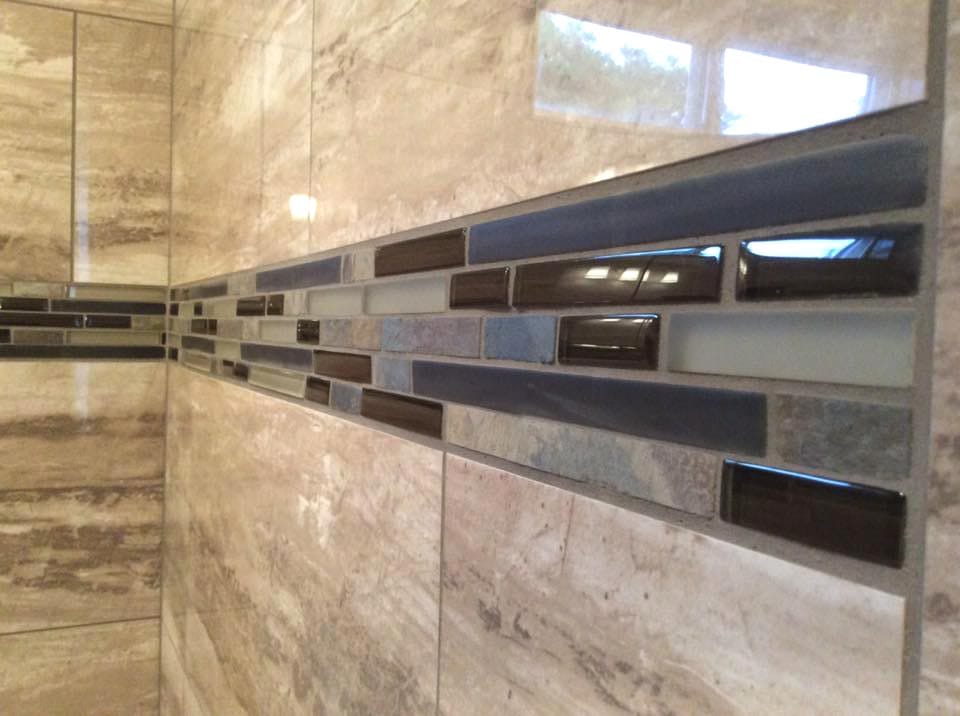 custom tile installation by Carbonneau Tile