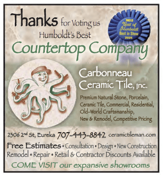 Humboldt's Best Countertop Company 2025 Carbonneau Tile